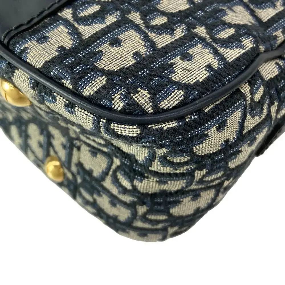 Christian Dior Handbag Dark Navy White